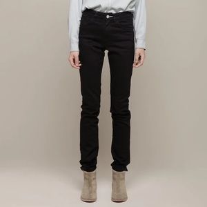 Acne Needle Wet Cash Black Skinny Jeans